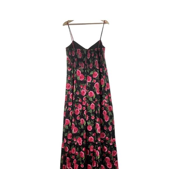 Alice + olivia chantay smocked floral print cotton blend poplin maxi NWT $495 - Picture 8 of 11